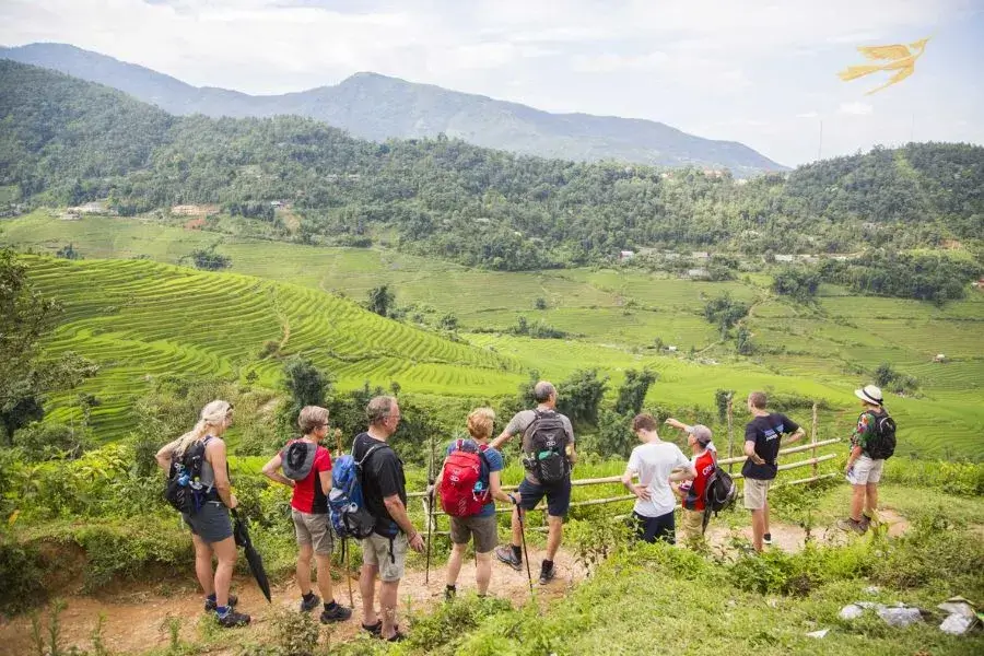 Trekking through Sapa terraces