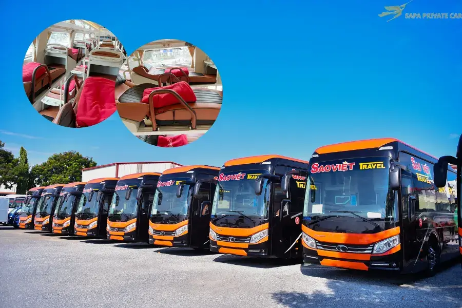 Sao Viet bus from Hanoi to Sapa